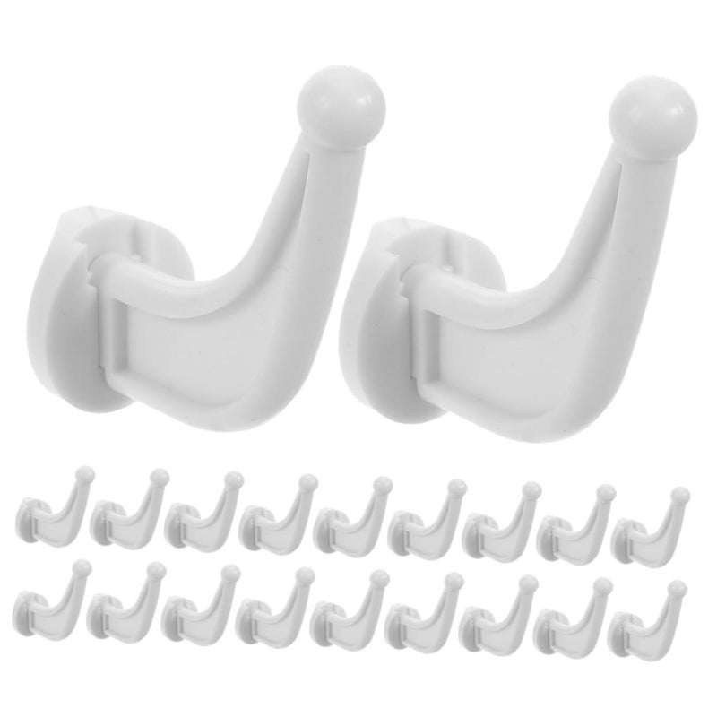 20pcs White Non Slip Radiator Hooks Easy Install Space Saving Hangers For Dorm Bathroom Kitchen - Image 2