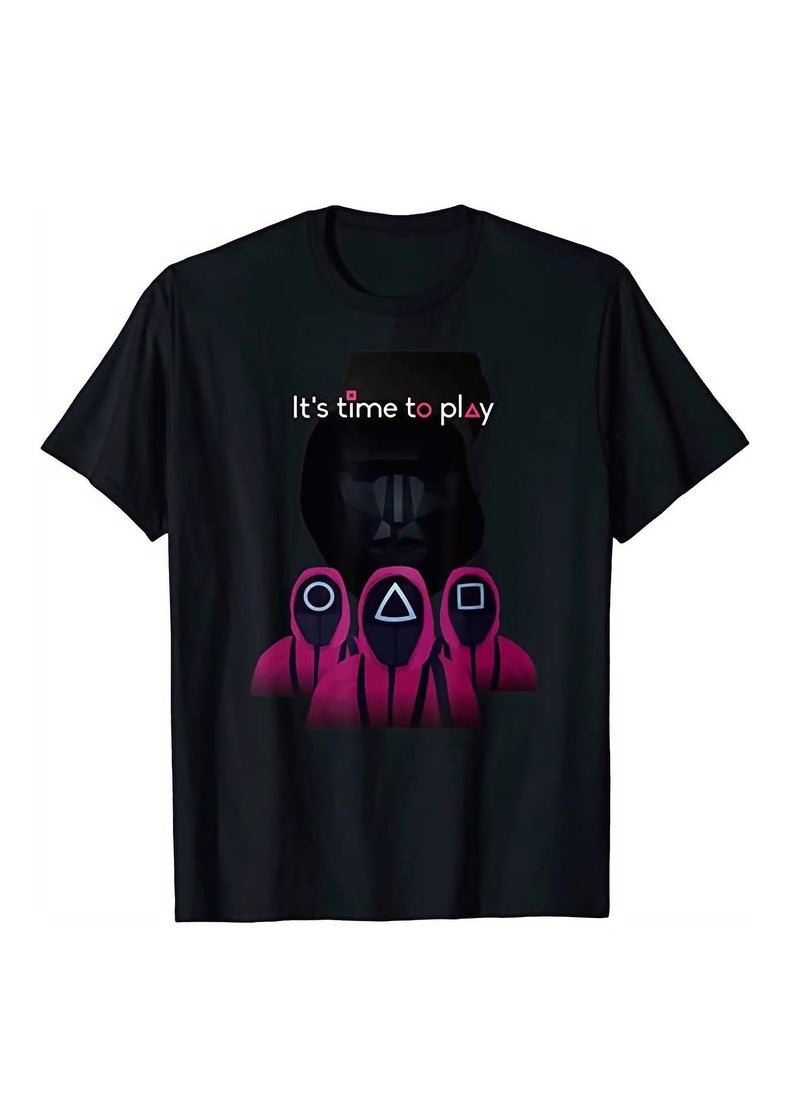 Generic - Squid Game Unisex Show Shirt Honeycomb Tee Circle, Triangle, Square T-Shirt - Image 1