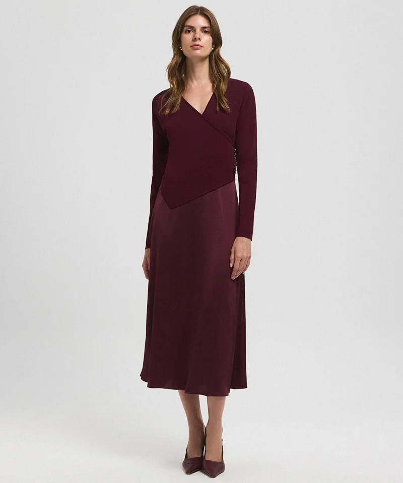 ابيكول Color-Block Wrap Dress