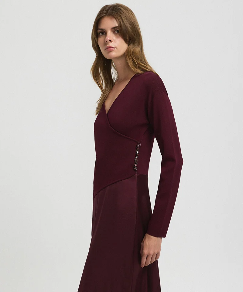 Ipekyol  Color-Block Wrap Dress for Women | Best Price UAE