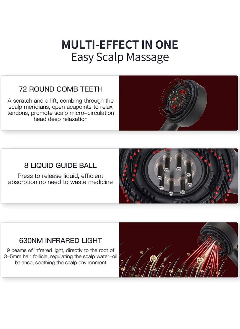 Bosidin - Portable Electric Vibration Massage Comb Scalp Oil Applicator and Hair Follicle Massager for Hair Growth and Anti-Hair Loss - Image 1