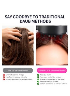 Bosidin Portable Electric Vibration Massage Comb Scalp Oil Applicator and Hair Follicle Massager for Hair Growth and Anti-Hair Loss  - Image 5
