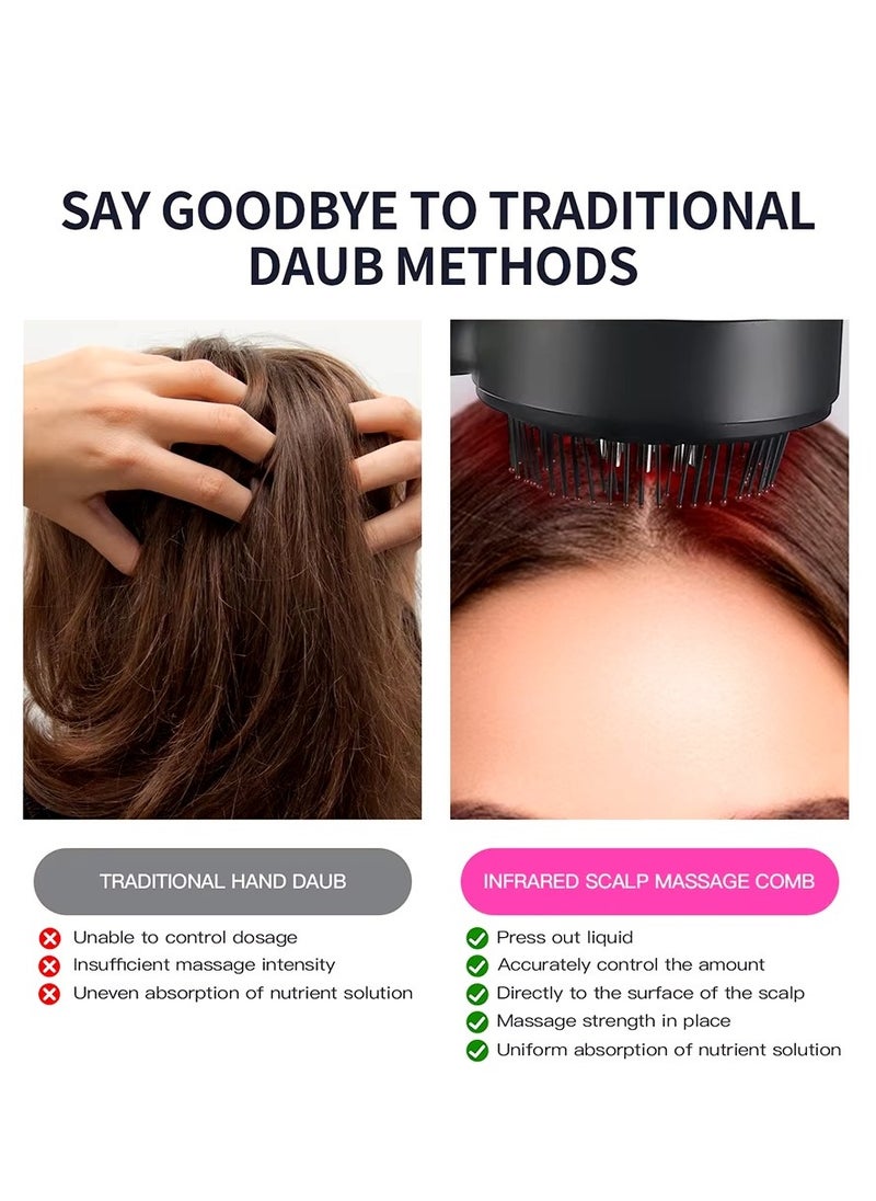 Bosidin - Portable Electric Vibration Massage Comb Scalp Oil Applicator and Hair Follicle Massager for Hair Growth and Anti-Hair Loss - Image 1