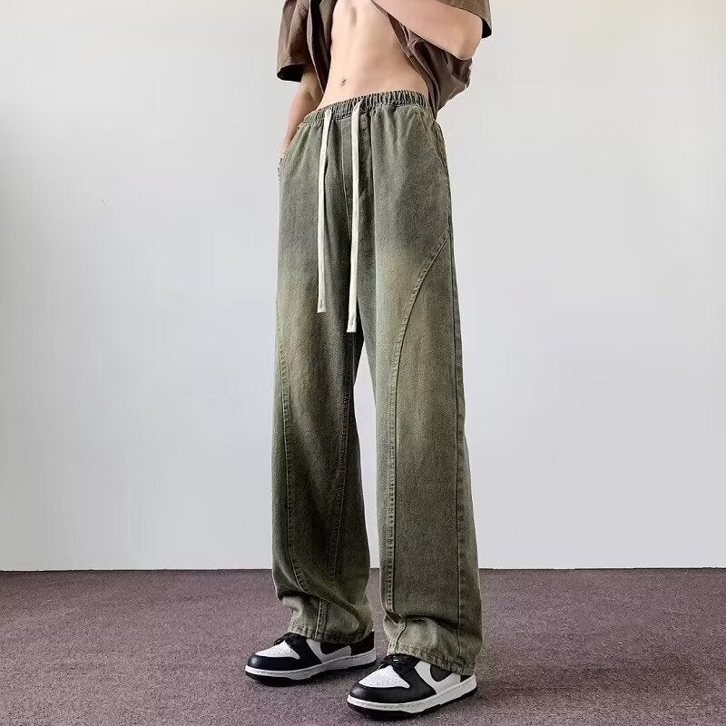 Unisex Classic Denim Jeans Loose Fit Daily Outdoor Wear - Image 4
