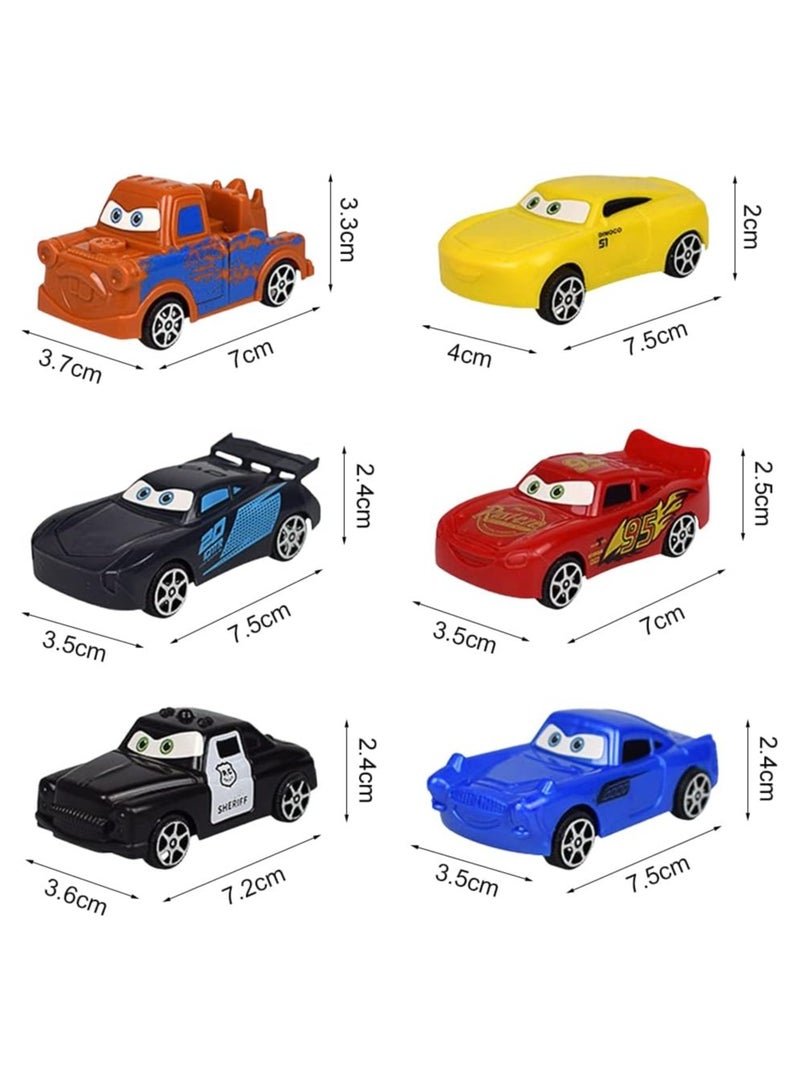 12 PCS Avengers Mini Cars Toy, Cars Birthday Cake Decorations, Lightning Racing Cake Topper, Super Hero Toy Cars Cake Topper for Boys And Girl Party Birthday Party, Home Table Decoration  - Image 2