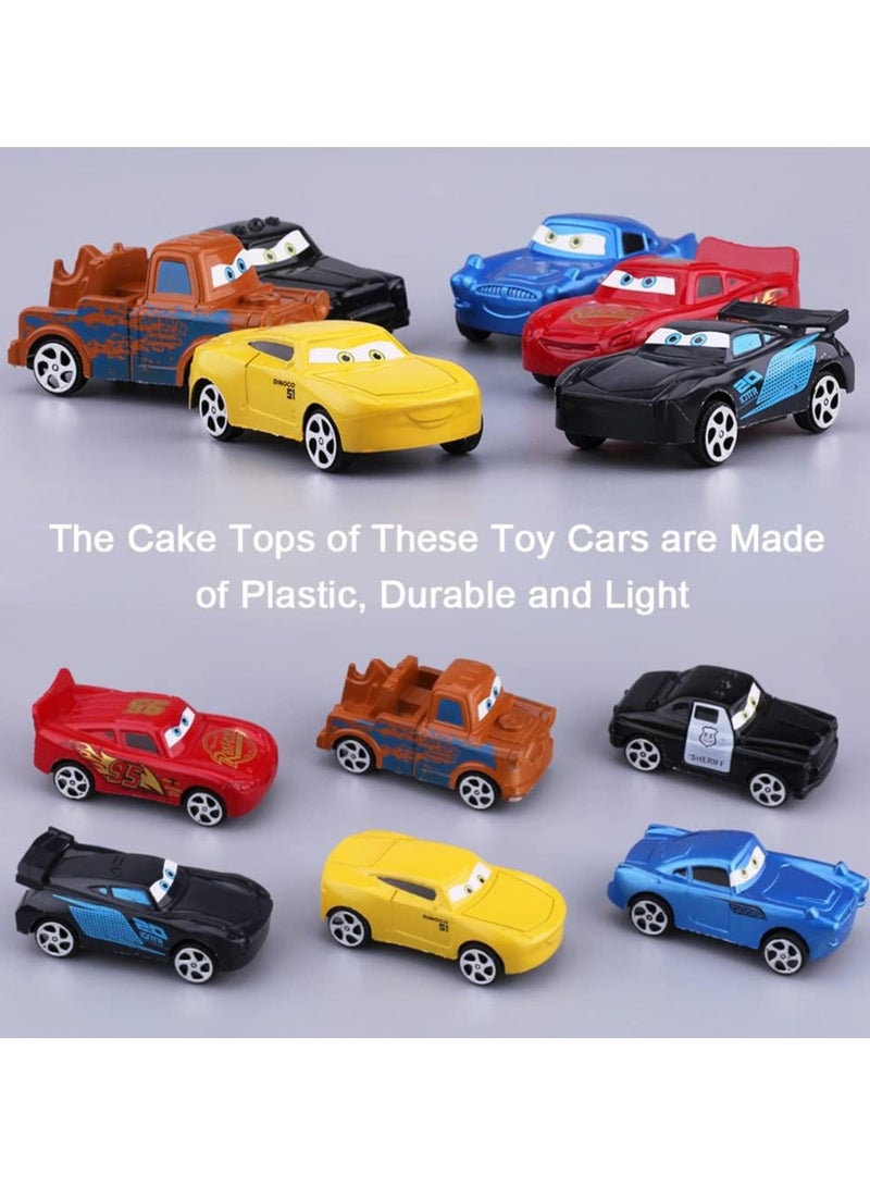 12 PCS Avengers Mini Cars Toy, Cars Birthday Cake Decorations, Lightning Racing Cake Topper, Super Hero Toy Cars Cake Topper for Boys And Girl Party Birthday Party, Home Table Decoration  - Image 3