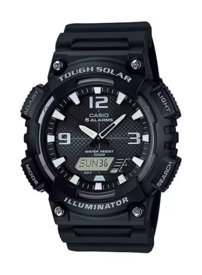 ساعة يد رجالية تناظرية رقمية من الراتنج -- -  مم