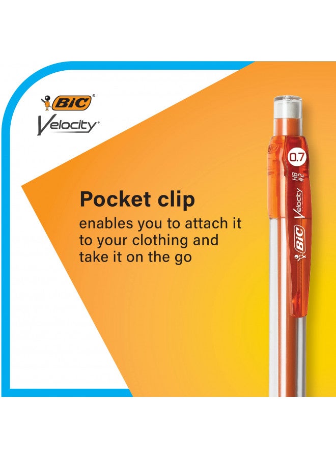Bic قلم رصاص ميكانيكي بي آي سي فيلوسيتى الأصلي، نقطة متوسطة (0.7 مم)، كتابة داكنة سلسة، عبوة من 2 - Image 4