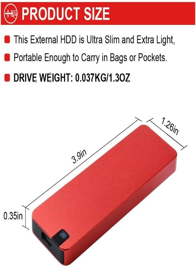 AROAQ - 10TB Portable SSD External Hard Drives Solid State External Drives Computer Backup Drive USB 3.1 to Type C Support Data Storage Transfer for Windows XP PC Laptop and Mac - Image 1