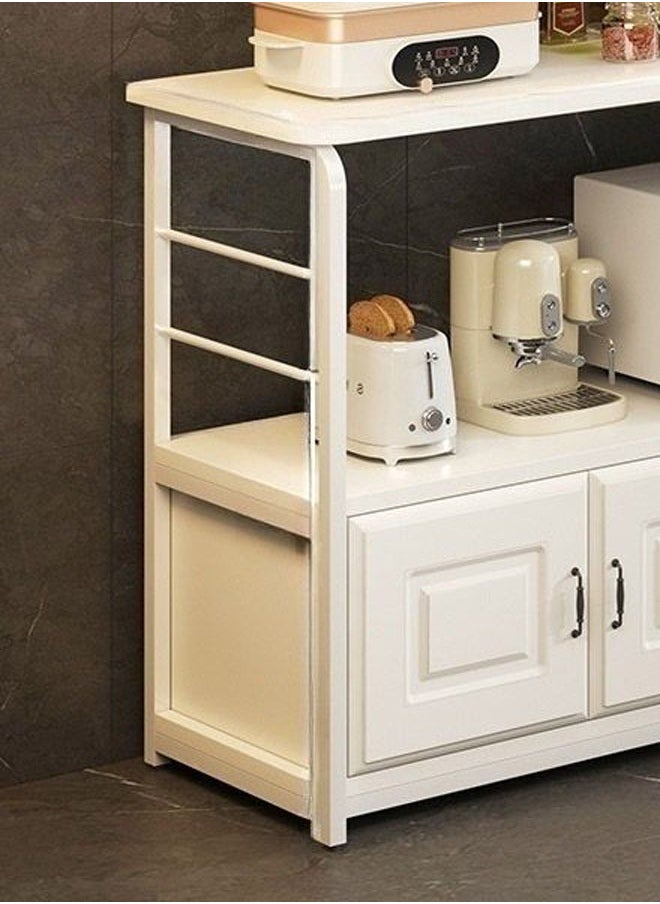 NKX - Multi functional 2-Tier Kitchen Rack with 4 Storage Cabinet - Image 1