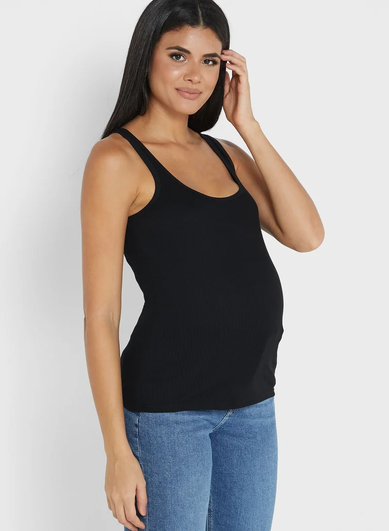 River Island Maternity Knitted Square Neck Vest Set