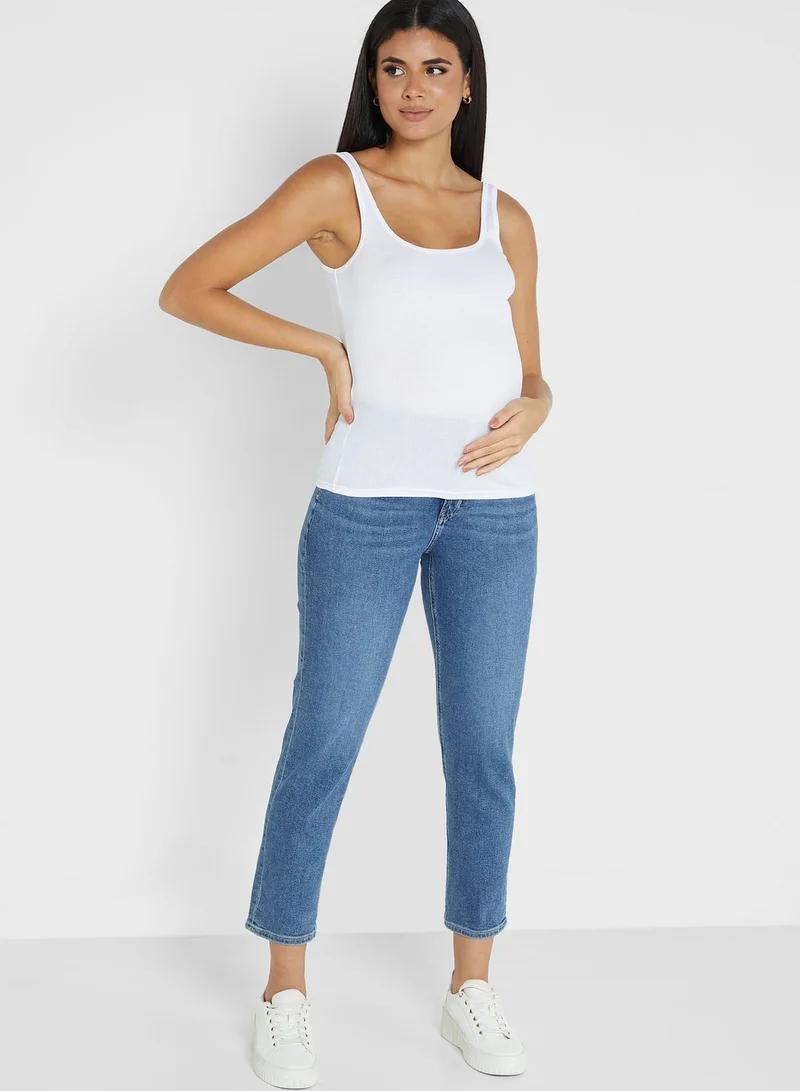 River Island Maternity Knitted Square Neck Vest Set