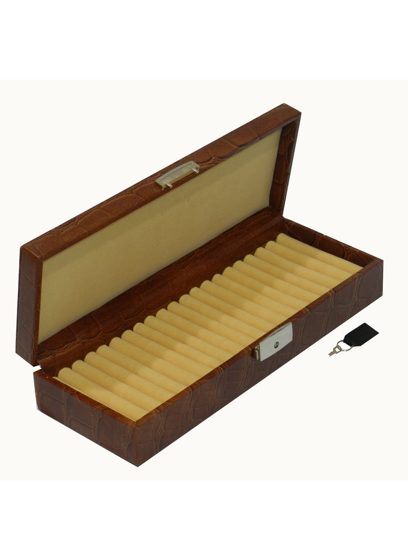 LAVERI LEATHER - Laveri Ring Storage Display Box with Ring Holder Showcase for Store Display, Jewelry Show & Home ~ Jewelry Tray Organizer - Image 1