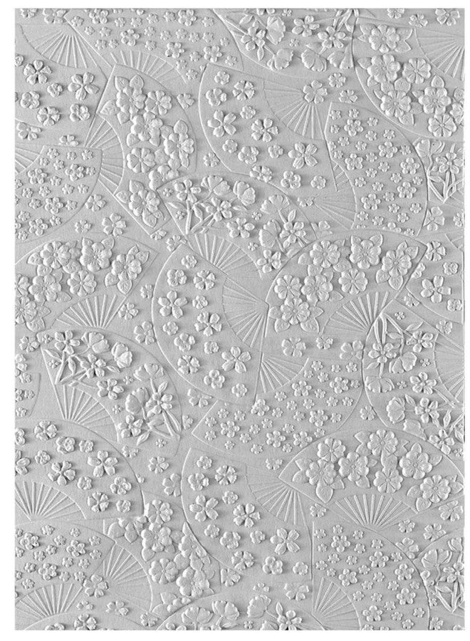 Spellbinders Alex Syberia Designs Floral Fans 3D Embossing Folder, 5.5x8.5 inches from The Springtime in Kyoto Collection - Image 2