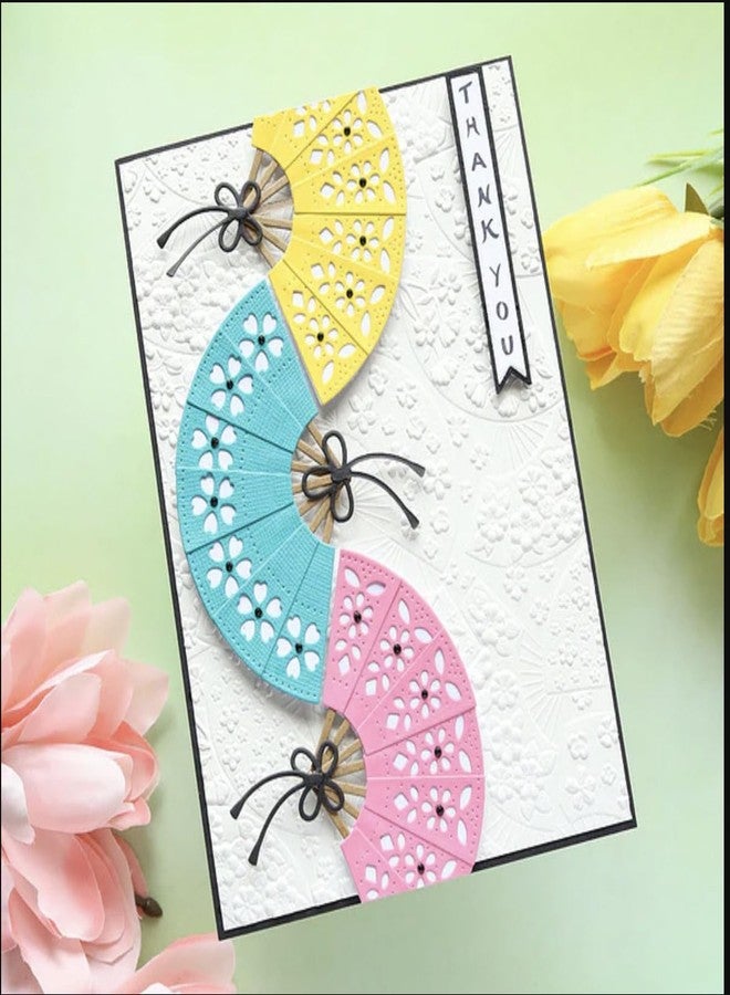Spellbinders Alex Syberia Designs Floral Fans 3D Embossing Folder, 5.5x8.5 inches from The Springtime in Kyoto Collection - Image 4