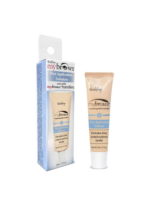Godefroy Mybrows Post Application Solution To Extend the Life and Remove Shine for Temporary Tattoos, Eyebrow Transfers, & Brow Stamps, .27 Oz