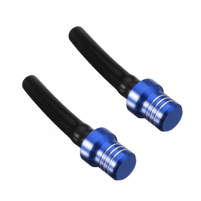 APPYU 2Pcs ATV Gas Tank Vent Hose Air Vent Hose Gas Fuel Cap Universal CNC Tank Valve Vent Tube with Check Ball Aluminum Breather for YZ80 YZ85 YZ125 YZ250 YZ250F YZ400F YZ426F YZ450F Blue - Image 1