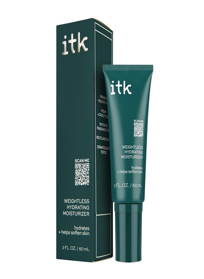 ITK Skincare Weightless Hydrating Face Moisturizer - Hydrates + Smoothes Skin - Niacinamide - Brighten Dark Spots - Hyaluronic Acid - Maintain Moisture Levels - Vitamin E-infused, 2 fl. oz - Image 1