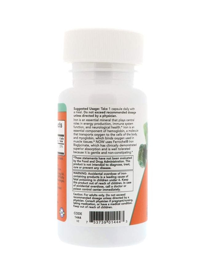 ناو فودز مكمل غذائي بخلاصة الحديد 36 للقوة المضاعفة بتركيز 36 مجم - 90 كبسولة - Image 3