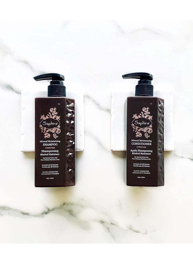 Saphira بلسم معدني مرطب، مرطب عميق للشعر الجاف، التالف، المصبوغ والمعالج كيميائياً، 1 لتر - Image 2