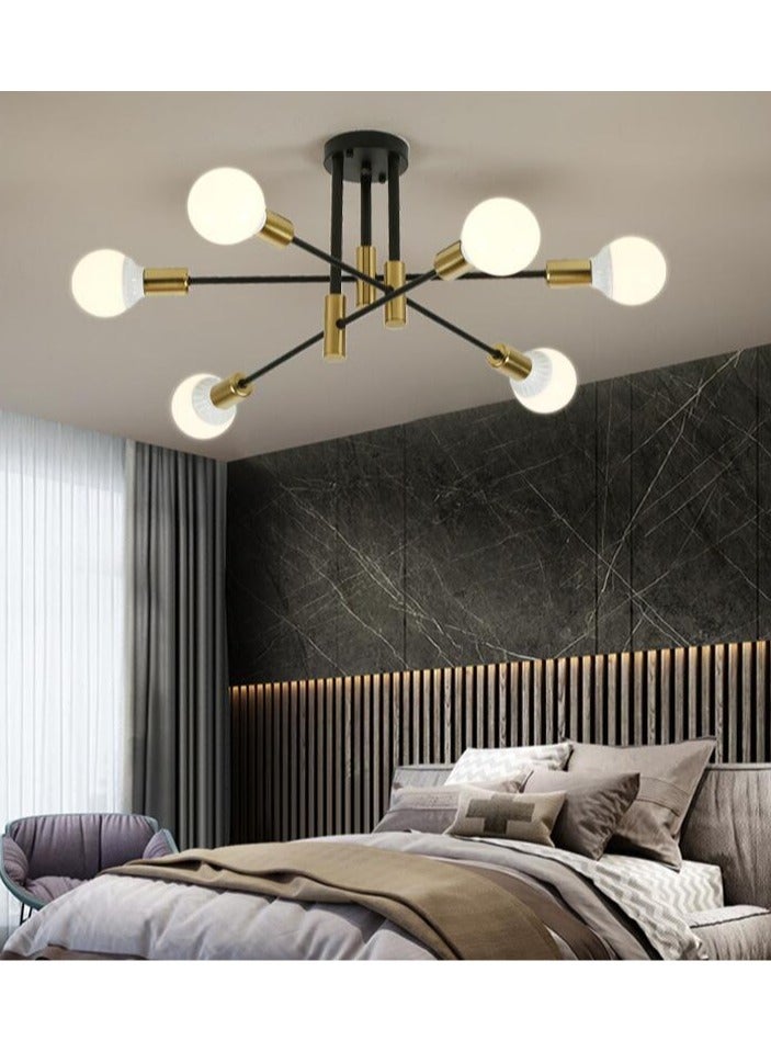 6 رؤوس ثريا حديثة مصباح سقف LED حديث لغرفة المعيشة غرفة الطعام غرفة النوم المطبخ، المصابيح غير متضمنة - Image 1