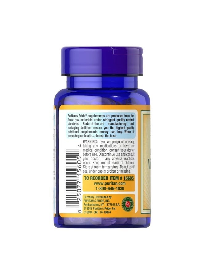 Puritan Vitamin D3 1000IU 100 Softgels - Image 1