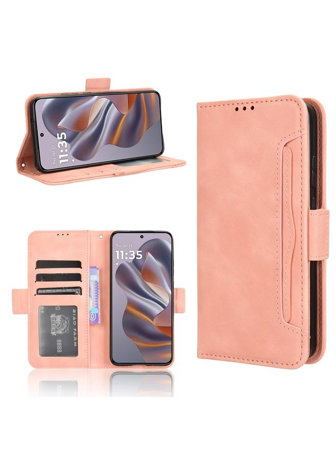 erorex Case For Motorola Moto S50 5G / Edge 50 Neo Skin Feel Calf Texture Card Slots Leather Phone Case - Image 1