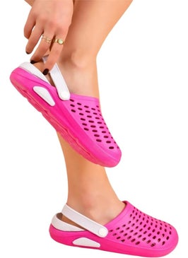Liger Comfort Eva Sole Slippers Pink White  - Image 4
