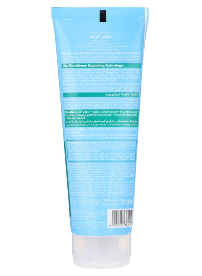 Eva Skin Clinic Acne Facial Scrub - Gentle Exfoliator for Acne-Prone Skin - (100ml) - Image 3