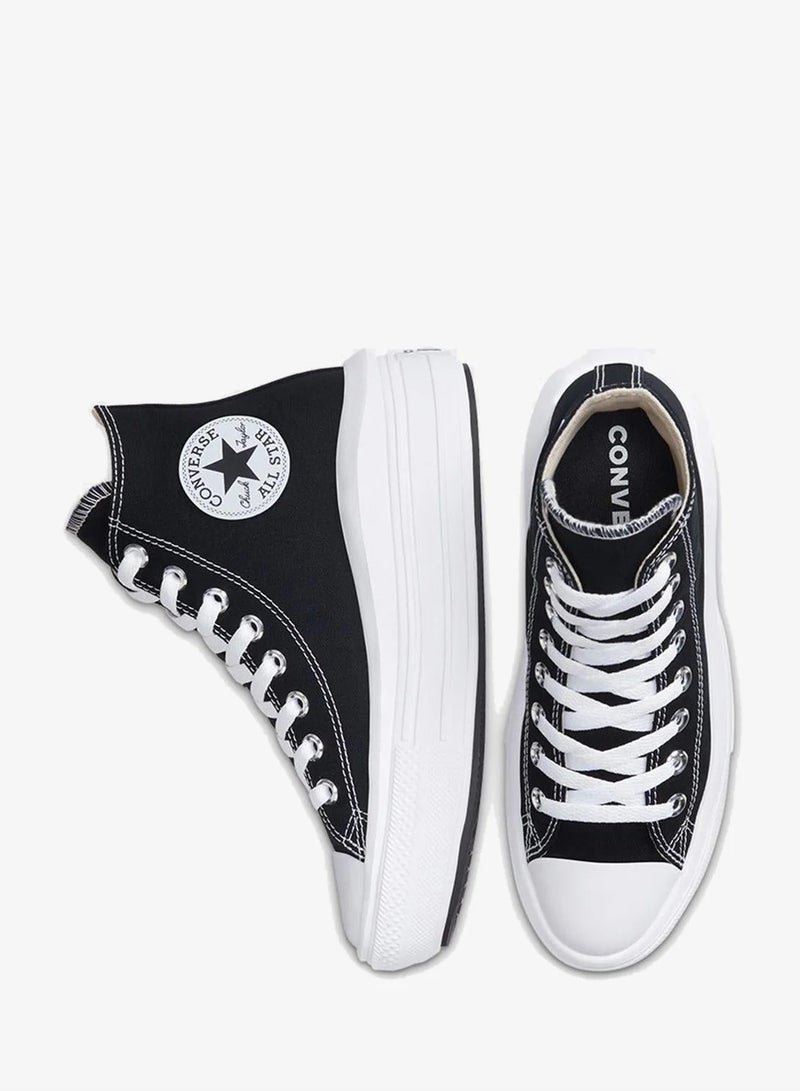 Converse Women's High-Top Sneakers with Rubber Sole in Black, Natural Ivory, and White - Image 4