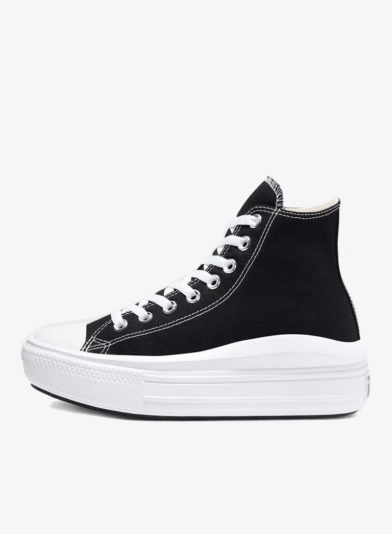 Converse Women's High-Top Sneakers with Rubber Sole in Black, Natural Ivory, and White - Image 2
