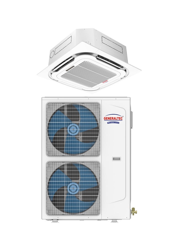 Generaltec 4 Ton Inverter Ceiling Cassette Air Conditioner | 3 Phase Commercial Split AC | Rotary Compressor | R410A Refrigerant | Low Noise | Energy Saving | 1 Year Full + 5 Years Compressor Warranty | GCIAC48CI 3621 W GCIAC48CI White - Image 3