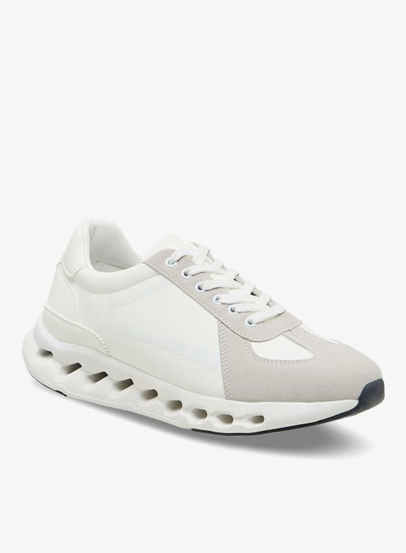 ال بي ال من شو اكسبرس سنيكرز رجالي بكاحل مزين بألواح وإغلاق برباط - Image 3