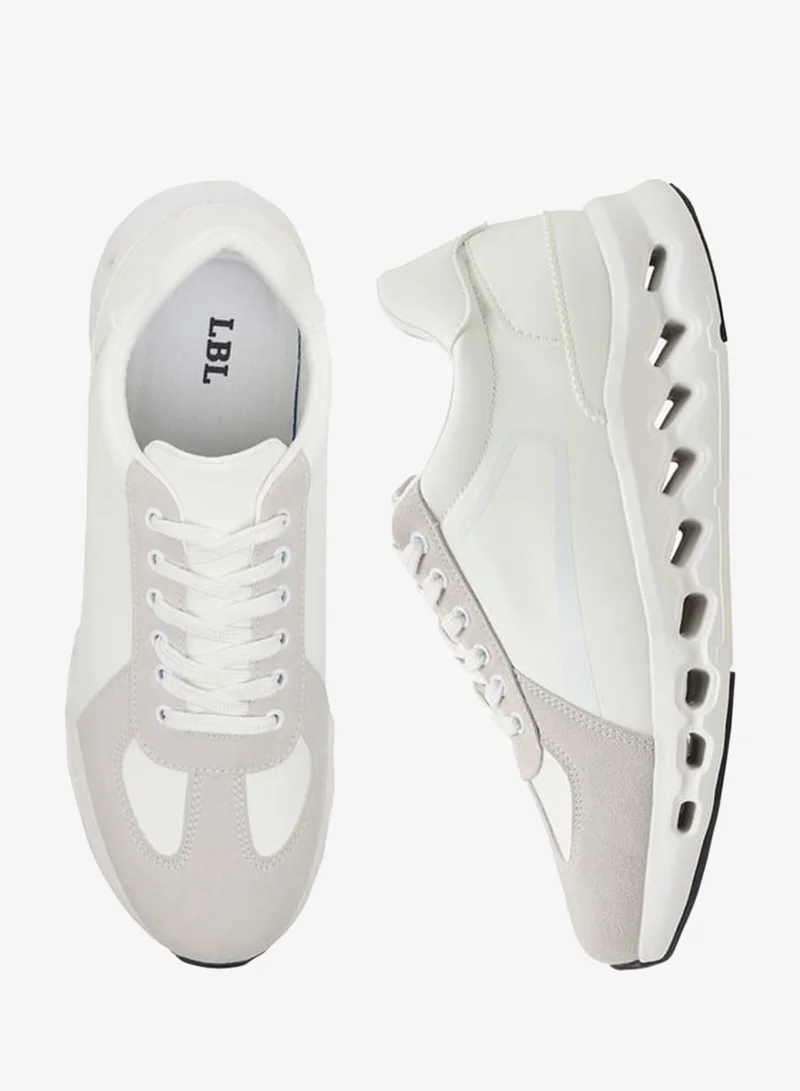 LBL by Shoexpress Men's Panelled Ankle Sneakers with Lace-Up Closure