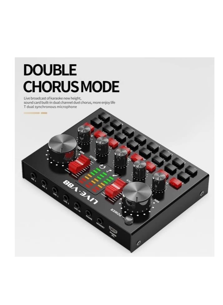 ELTRAZONE BM800 Professional Mic Condenser Microphone V88 Sound Card Set for Webcast Live Stream  - Image 3
