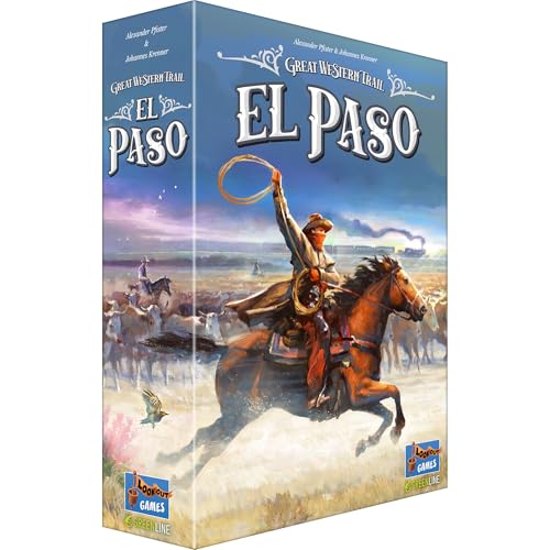 Lookout Great Western Trail El Paso Board Game FastPaced Cattle Trade Strategy Game Compact TravelFriendly for Kids Adults Ages 12 14 Players 6090 Min Playtime Made by Lookout Games - Image 1