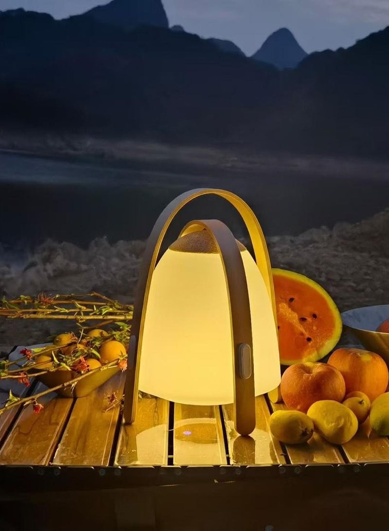 MOXOM Darsidy Portable Sound Lamp, Table Night Lamp with RGB, Multifunctional Bluetooth Speaker with 10 Changeable Colors for Bedroom, Party and Outdoor Camping IP44 - Image 1