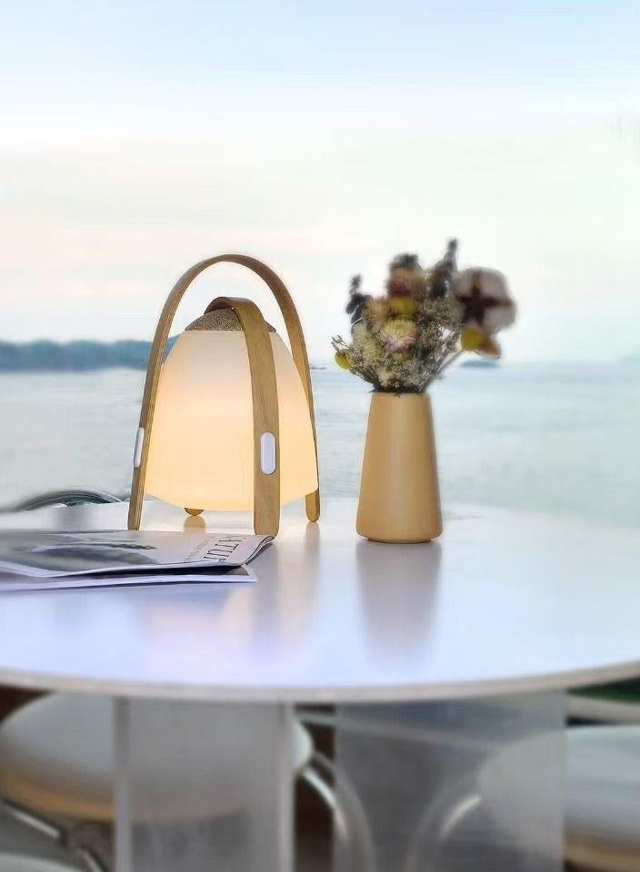 MOXOM Darsidy Portable Sound Lamp, Table Night Lamp with RGB, Multifunctional Bluetooth Speaker with 10 Changeable Colors for Bedroom, Party and Outdoor Camping IP44 - Image 2