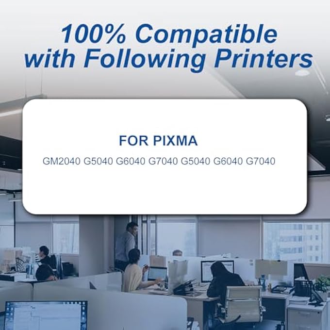 GI-40 INK BOTTLE REFILL 4-COLOUR MULTIPACK COMPATIBLE FOR CANON GI40 40 INK KIT FOR CANON PIXMA G6040 G5040 GM2040 G7040 GM4040 MEGATANK, 4-PACK (170ML BLACK, 70ML PER COLOR) - Image 2