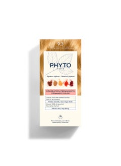 Phyto Phytocolor Permanent Hair Color, 9.3 Very Light Golden Blond, with Botanical Pigments, 100% Grey Hair Coverage, Ammonia-free, PPD-free, Resorcin-free 