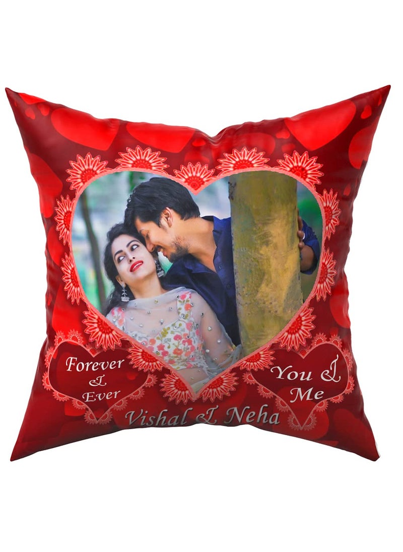 Pix Art Pixart Customized Heart Frame Cushion with Filler 12x12 inches 