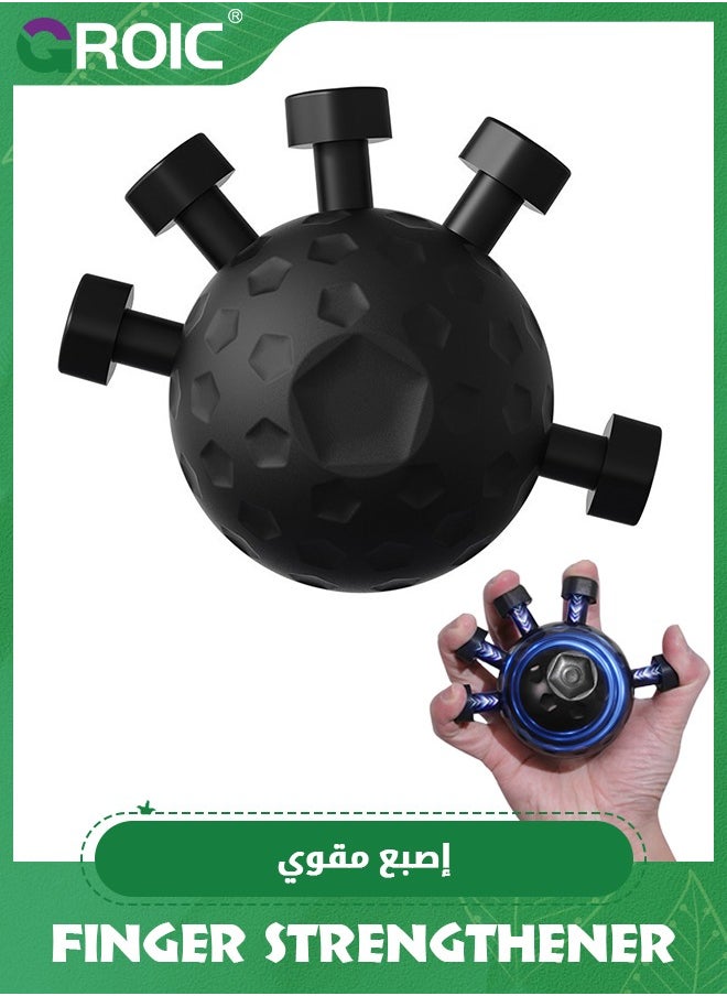 GROIC Finger Strengthener, Grip Strength Trainer, Adjustable Finger Exerciser, Finger Strengthener For Grip Strength, Hand Exercises For Climbing, Athletes, Musicians And Therapy, 20-45 Kg  - Image 1