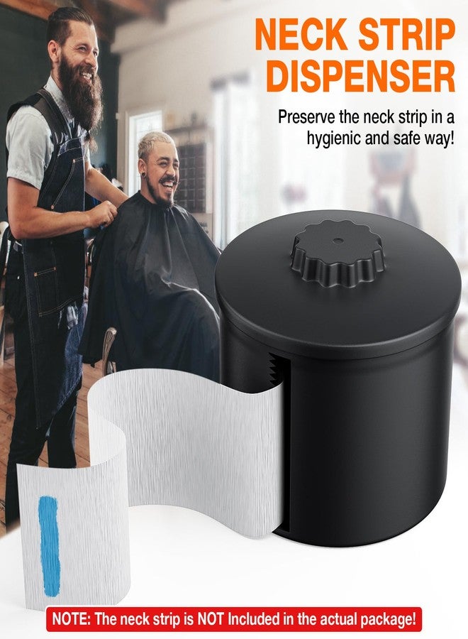Noverlife Neck Strip Dispenser, Black Barber Neck Strip Holder Dispenser with 4PCS Adhesive Pads for Wall Mounting Hanging Up, Neck Strip Paper Roll Dispenser Neck Strip Container for Hair Salon & Barber Shop - Image 5