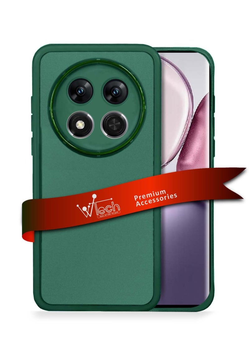 Wtech Honor X9c 5G 2024 / Honor Magic7 Lite 5G 2025 Soft Transparent TPU Silicone Ultra Thin Phone Stylish Electroplated Camera Border Back Case Cover - Dark Green - Image 1