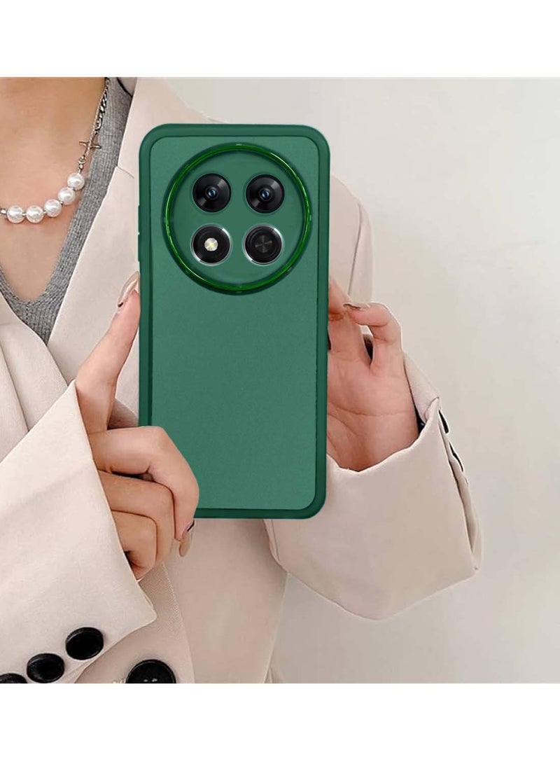 Wtech Honor X9c 5G 2024 / Honor Magic7 Lite 5G 2025 Soft Transparent TPU Silicone Ultra Thin Phone Stylish Electroplated Camera Border Back Case Cover - Dark Green - Image 4