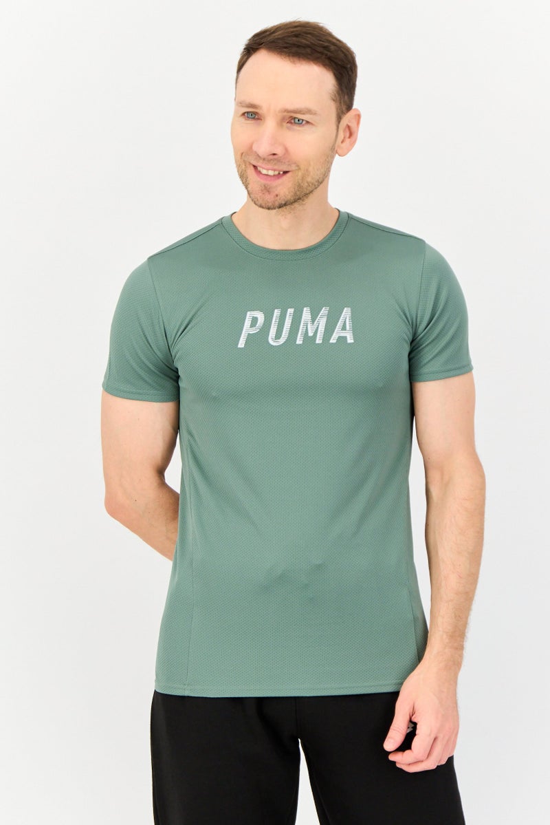PUMA Men Sportswear Fit Short Sleeve Training T-shirt, Dark Sage - Image 1