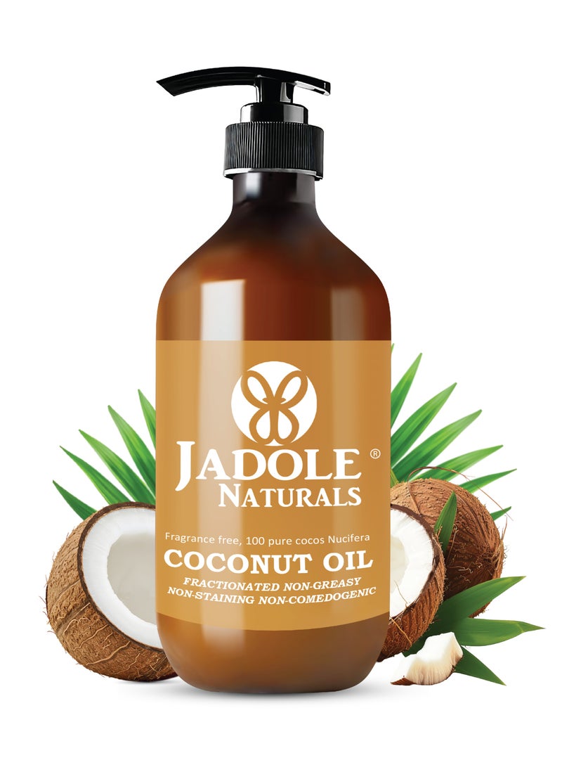 Jadole Naturals Coconut Oil, Improve Hair Growth, Adds Volume, Shine & Moisturize - Image 1