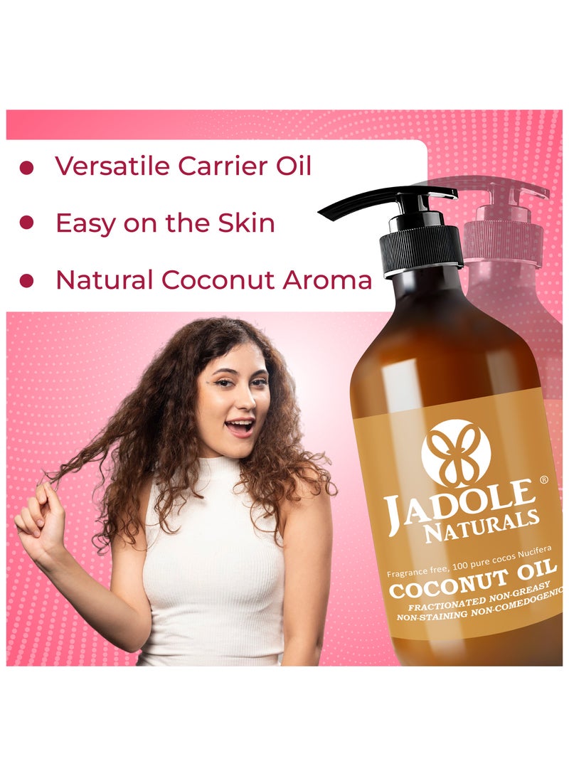 Jadole Naturals Coconut Oil, Improve Hair Growth, Adds Volume, Shine & Moisturize - Image 4