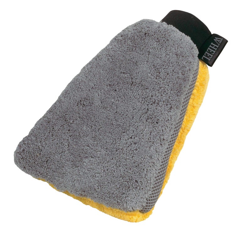 Carrand 40310 3-in-1 Waterproof Microfiber Car Wash Mitt , Yellow - Image 3