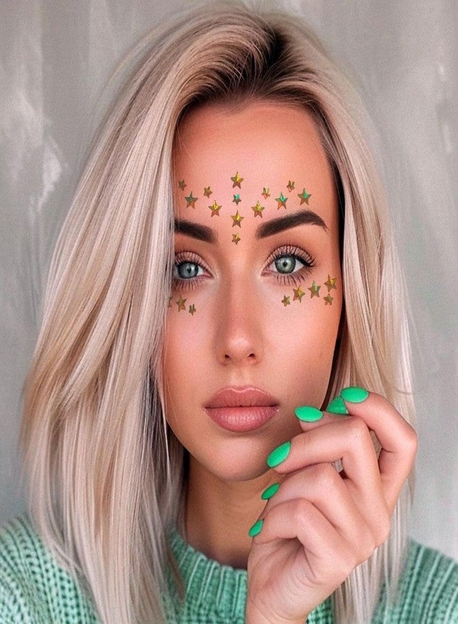 WUIOS Stars Face Gems Jewels Rhinestones for 4th of July Independence Day Tattoos - Image 5